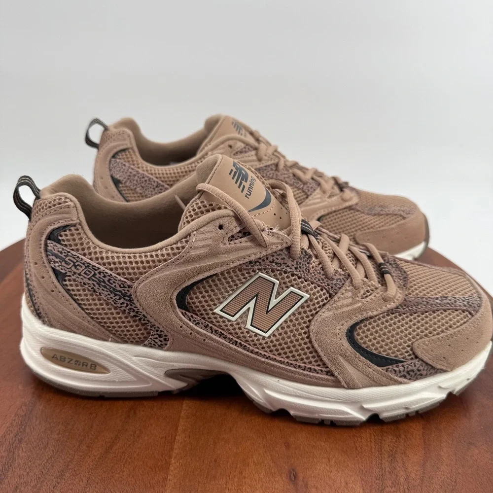 New Balance 530 Running Shoes Unisex Brown Black Leopard U530CRA Size M10/W11.5